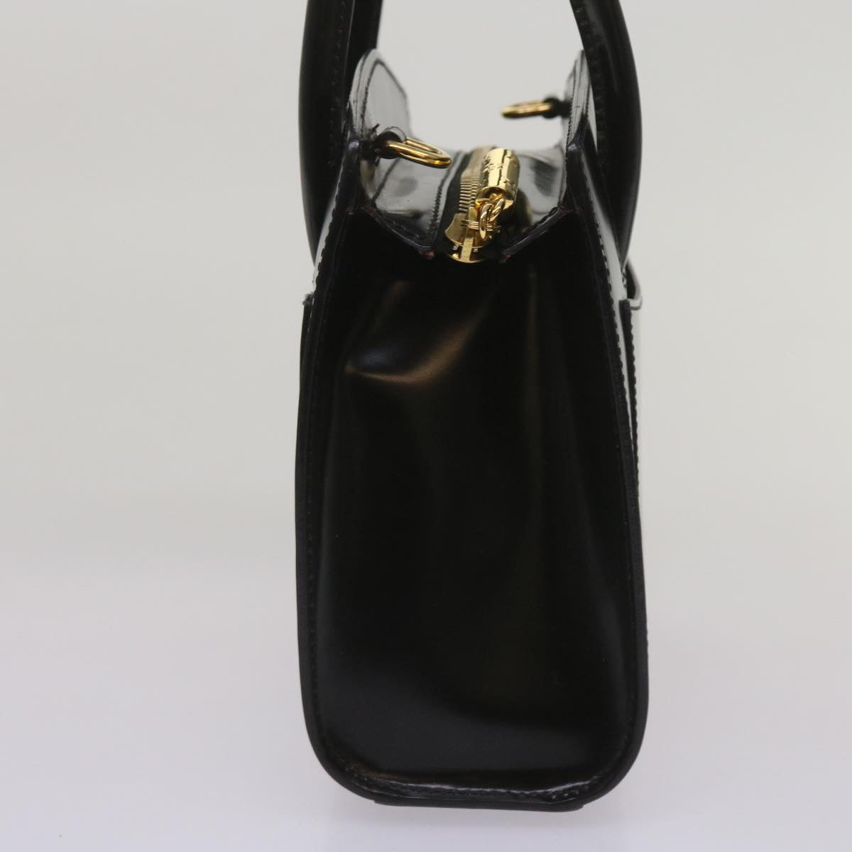 Luxury CELINE Hand Bag Leather 2way Black hk1062