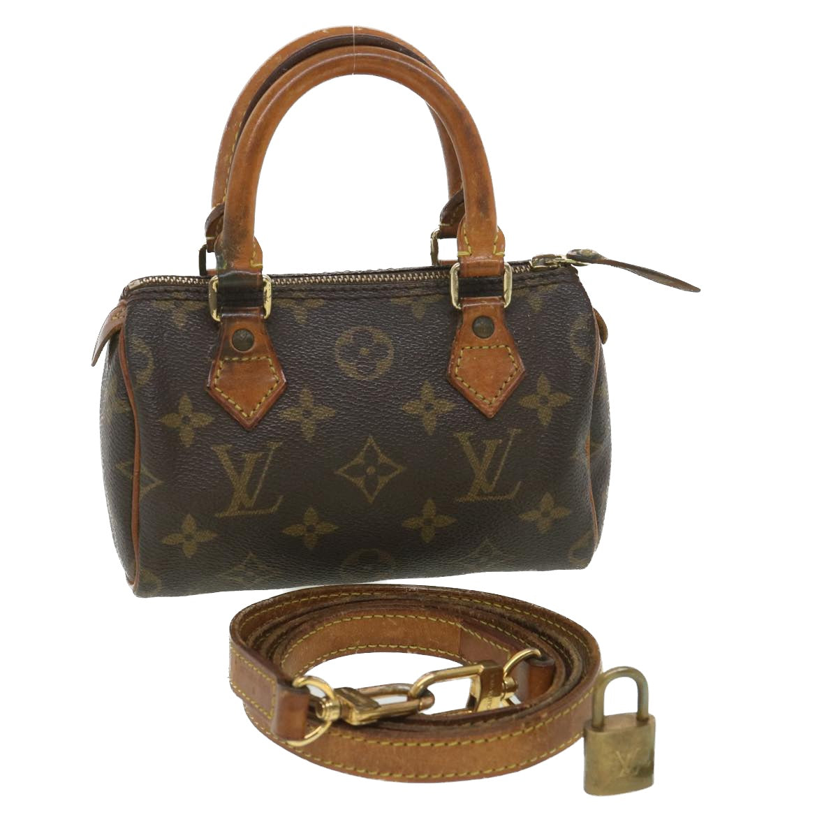 LOUIS VUITTON Monogram Mini Hand Bag 2way M41534 LV hk645