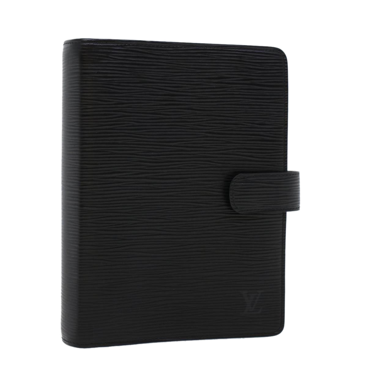 LOUIS VUITTON Epi Agenda MM Day Planner Cover Black R20042 LV Auth hk713