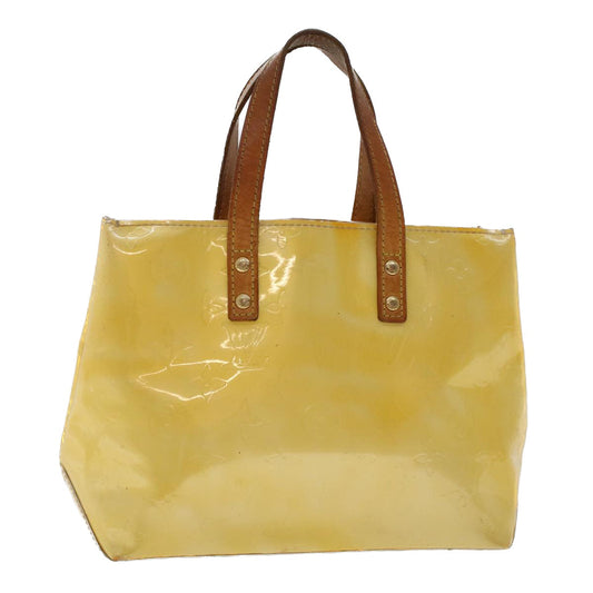LOUIS VUITTON Monogram Vernis Reade PM Hand Bag Perle M91336 LV Auth hk740