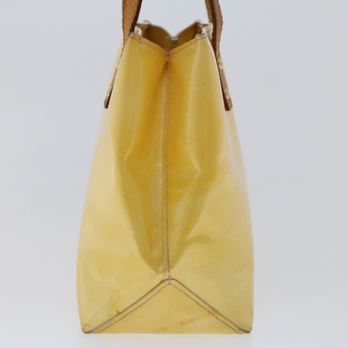 LOUIS VUITTON Monogram Vernis Reade PM Hand Bag Perle M91336 LV Auth hk740