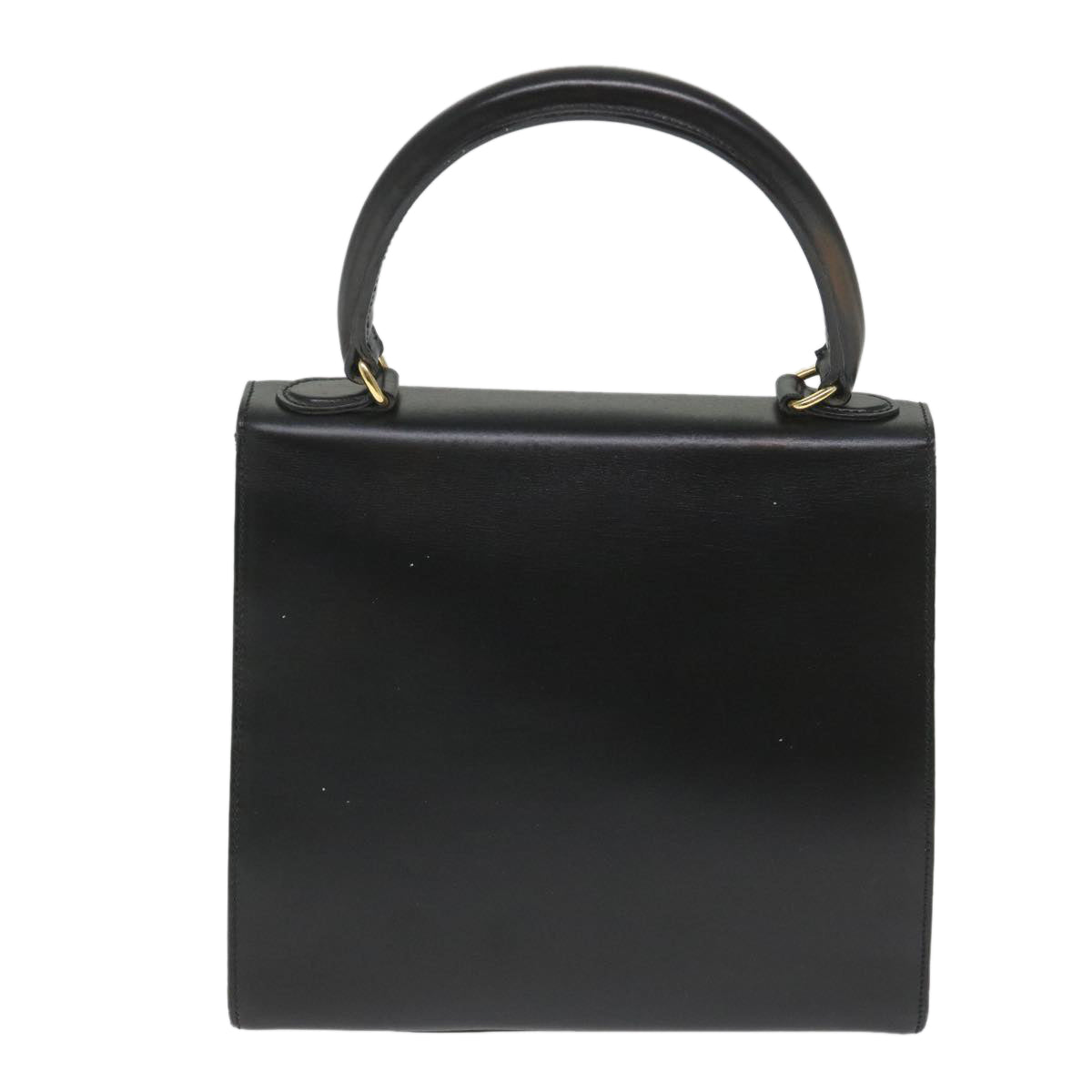 Luxury CELINE Hand Bag Leather 2way Black hk901