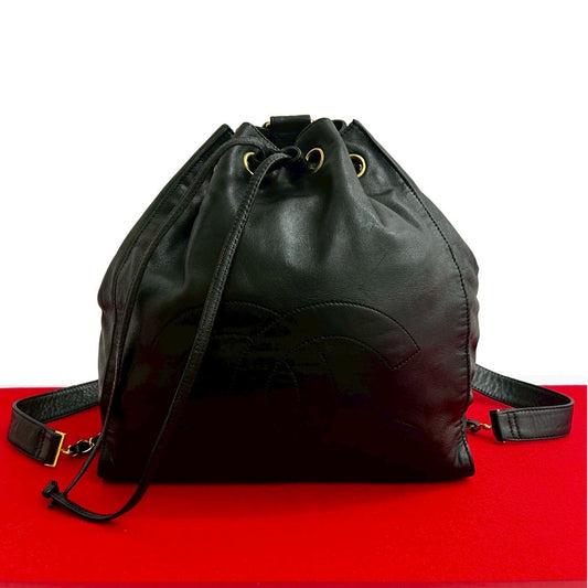 Chanel Lambskin Leather Backpack Backpack - Rovelle Bags