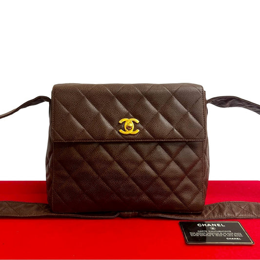 Chanel Matelassé Caviar Leather Shoulder Bag - Rovelle Bags