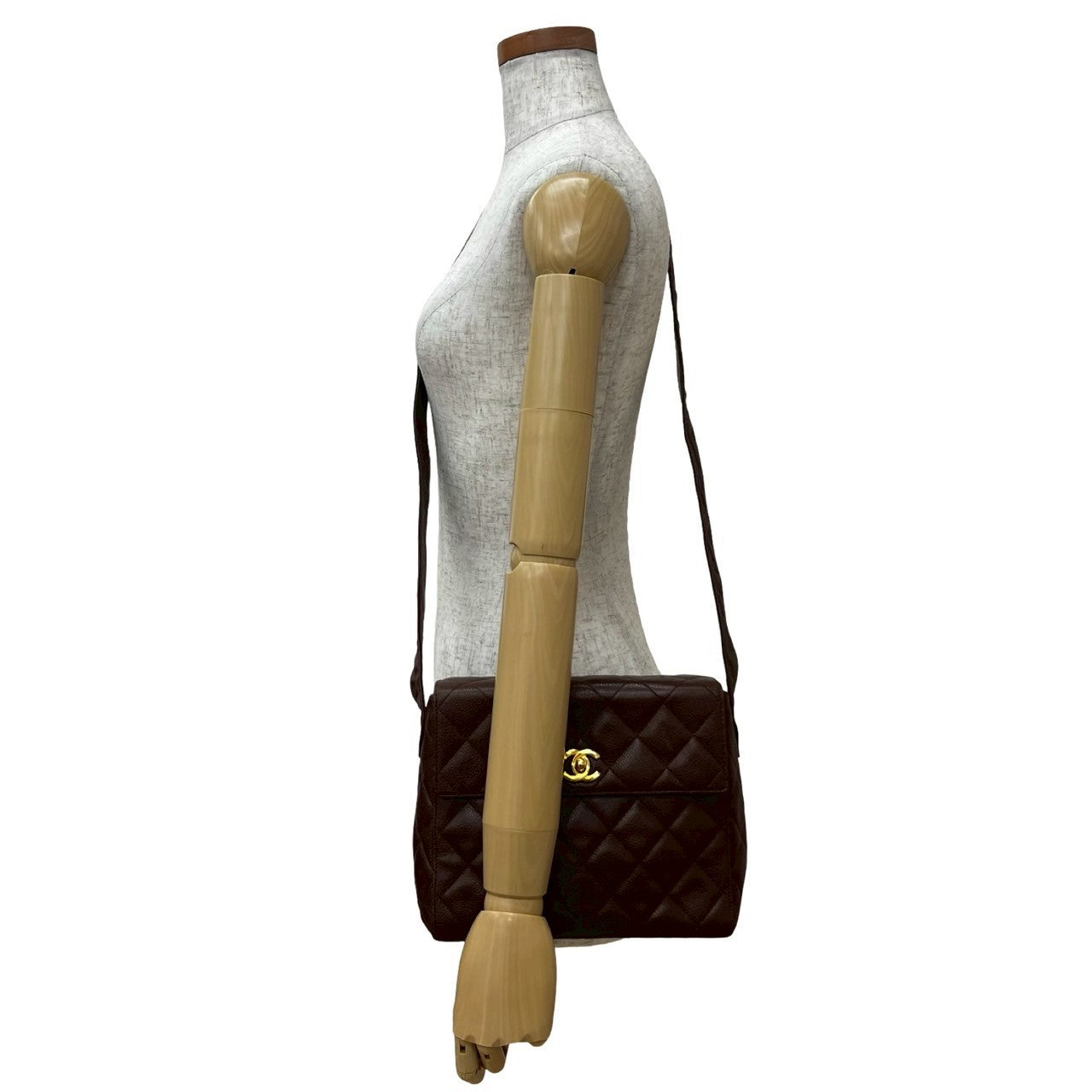 Chanel Matelassé Caviar Leather Shoulder Bag - Rovelle Bags