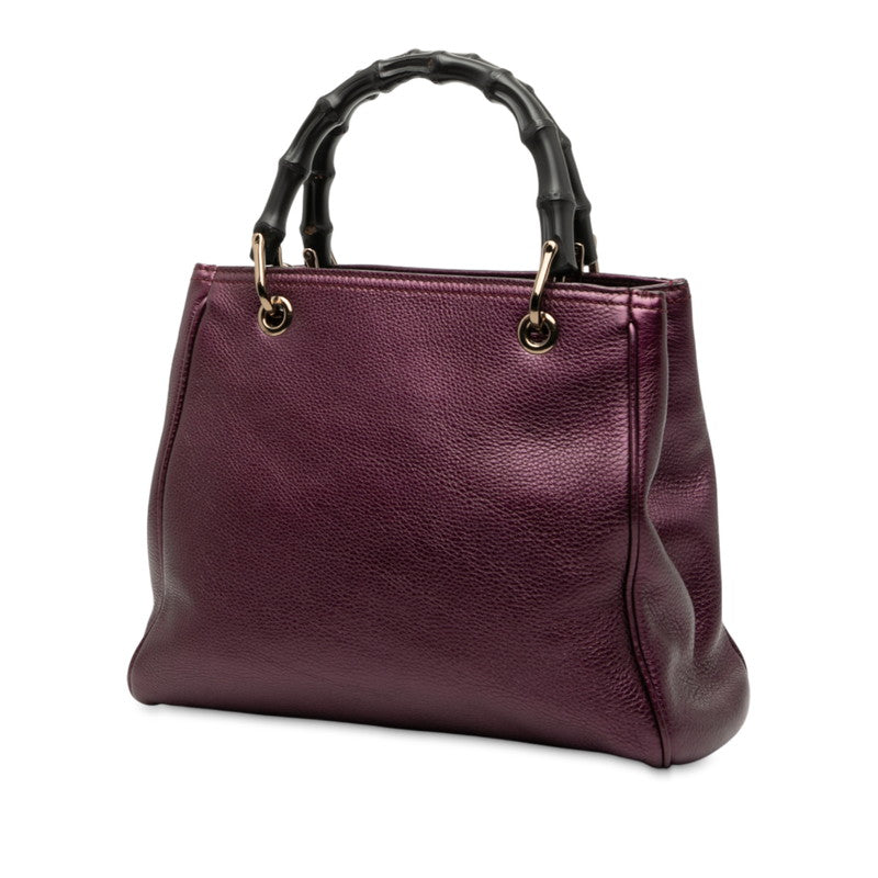 Gucci Bamboo Shopper Leather 2way Bag