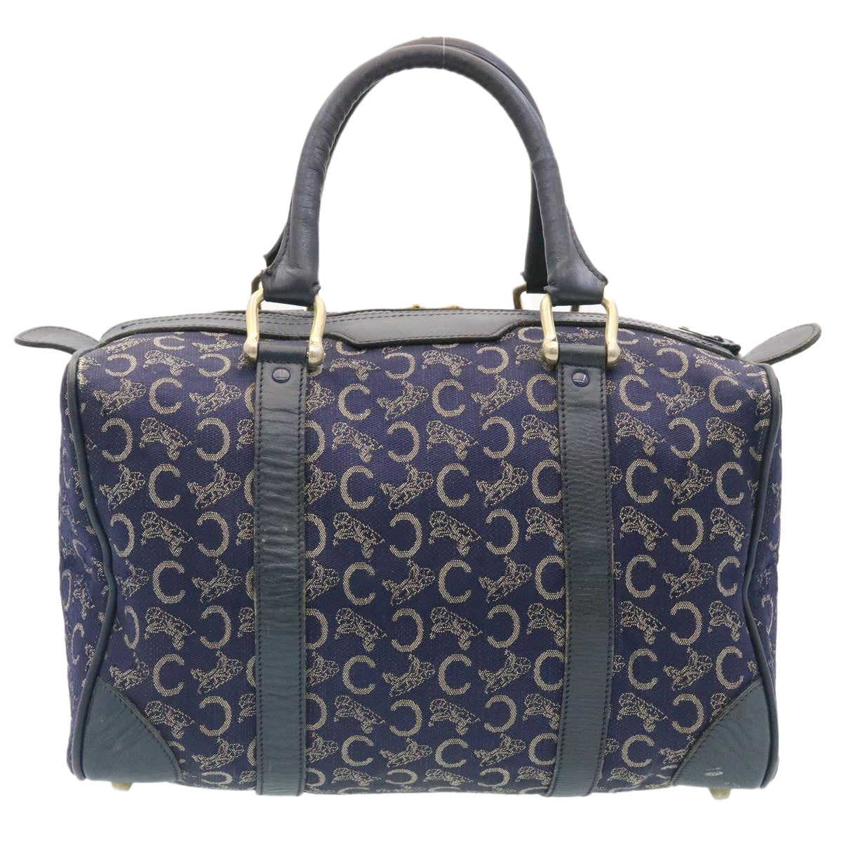 Luxury CELINE C Macadam Canvas Hand Bag Navy im257