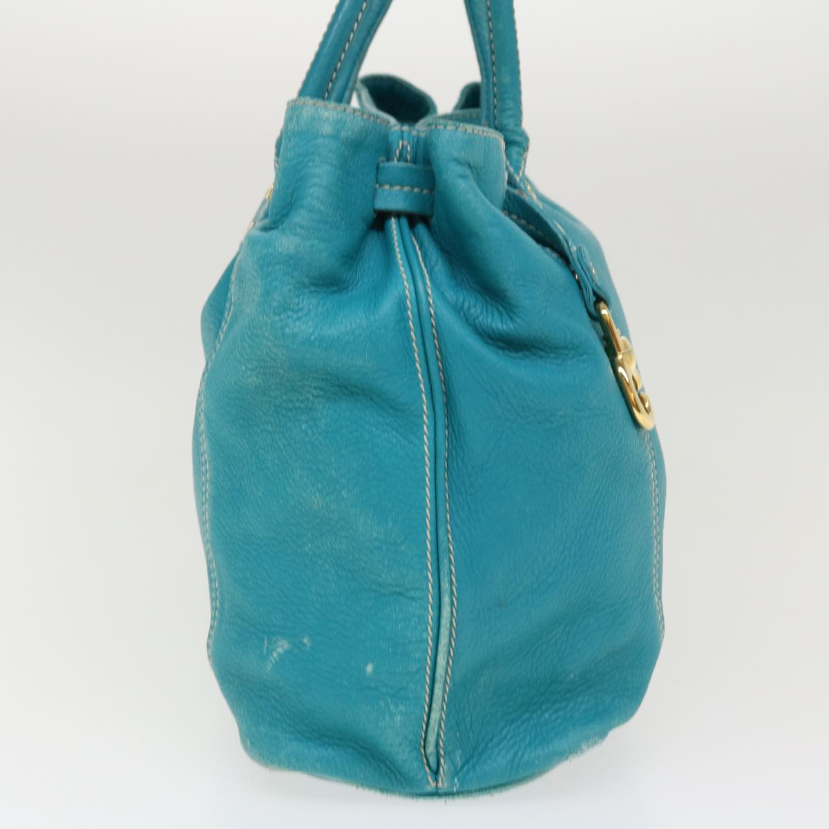 Luxury CELINE Shoulder Bag Leather Light Blue im428