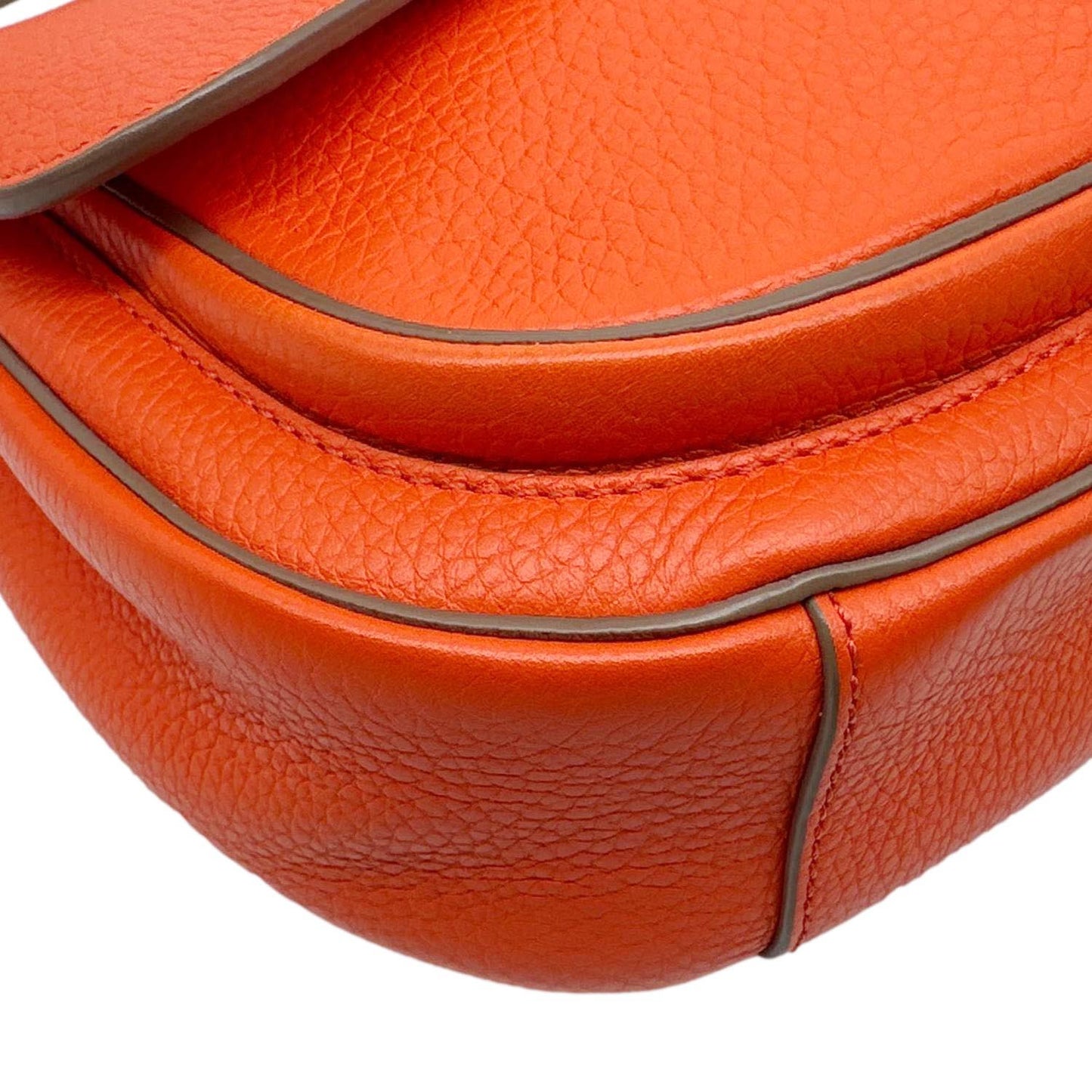 LOUIS VUITTON Marceau Taurillon Leather Messenger Bag Orange