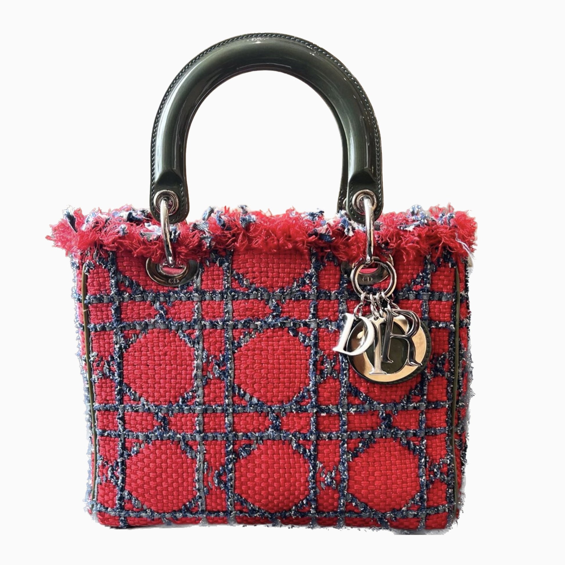 Lady Dior Medium Tweed Handbag