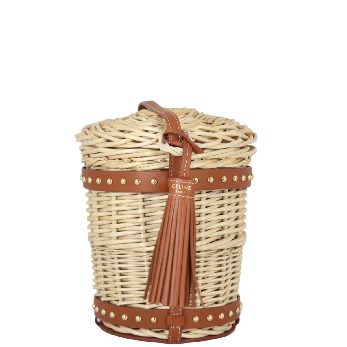 Celine Panier Wicker Bucket Bag