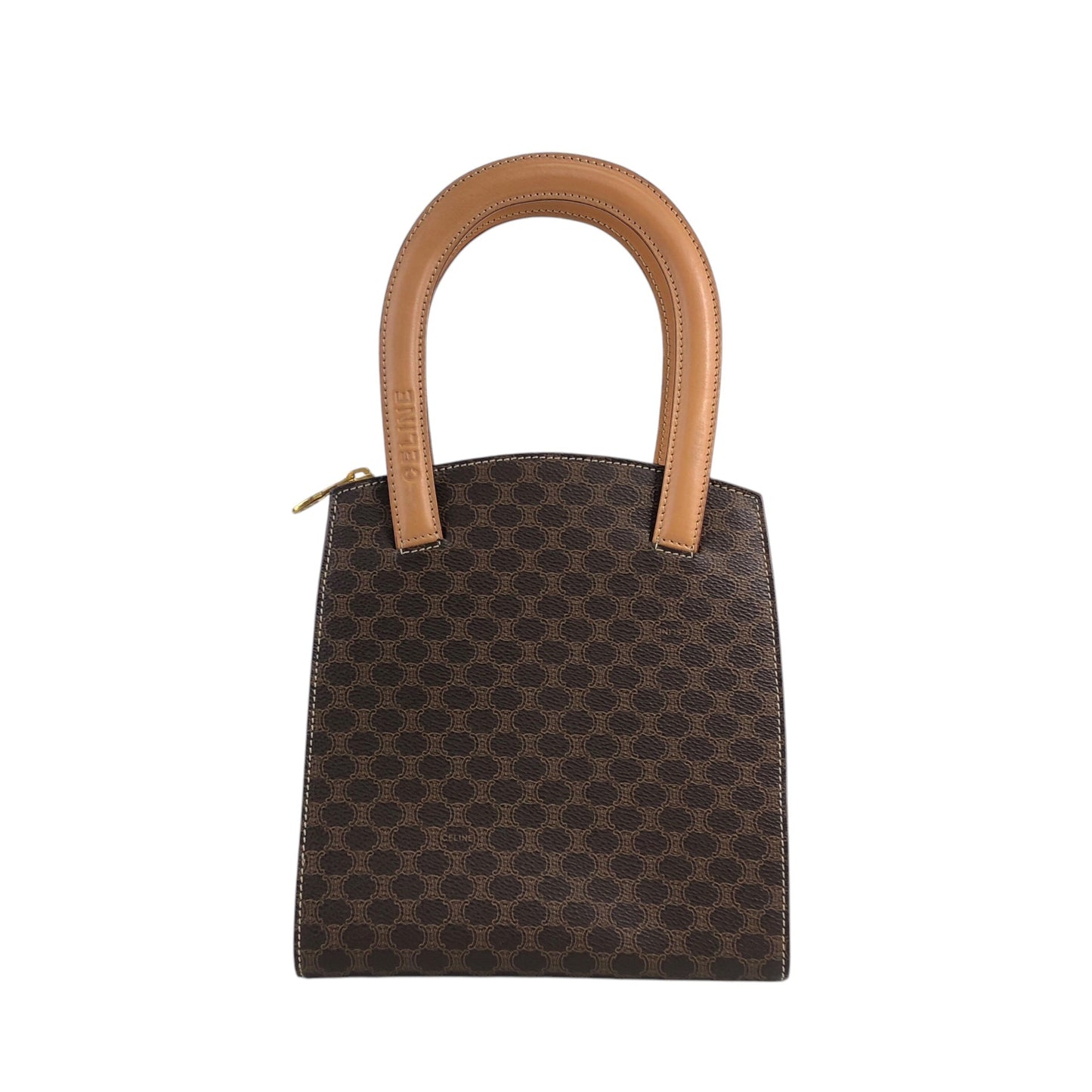 CELINE Macadam Handbag Brown 2fxfg6