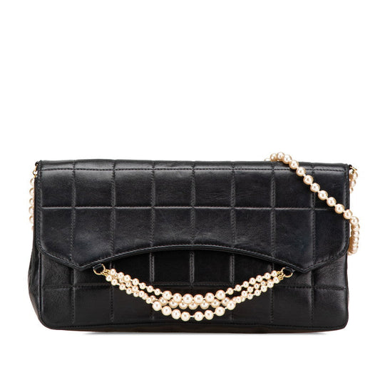 Chanel Choco Bar Lambskin Shoulder Bag
