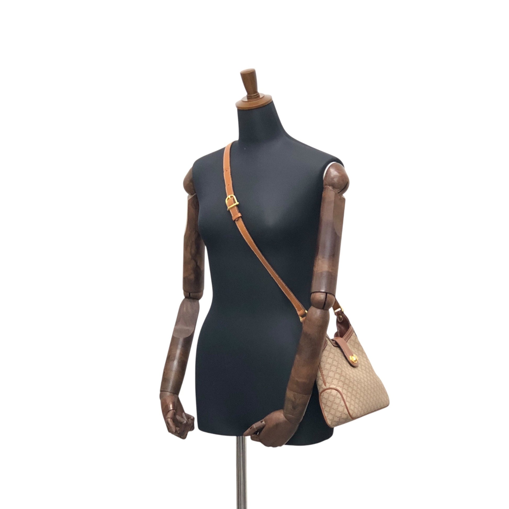 CELINE Turn Lock Shoulder bag Beige