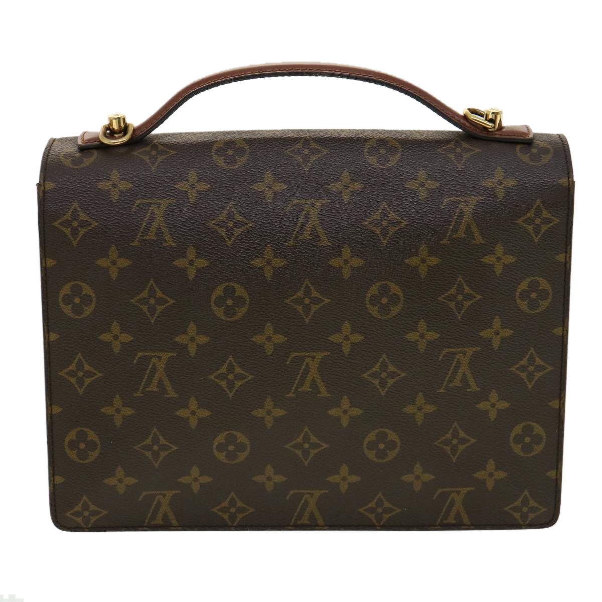 LOUIS VUITTON Monogram Monceau Hand Bag 2way M51185 LV jk2663