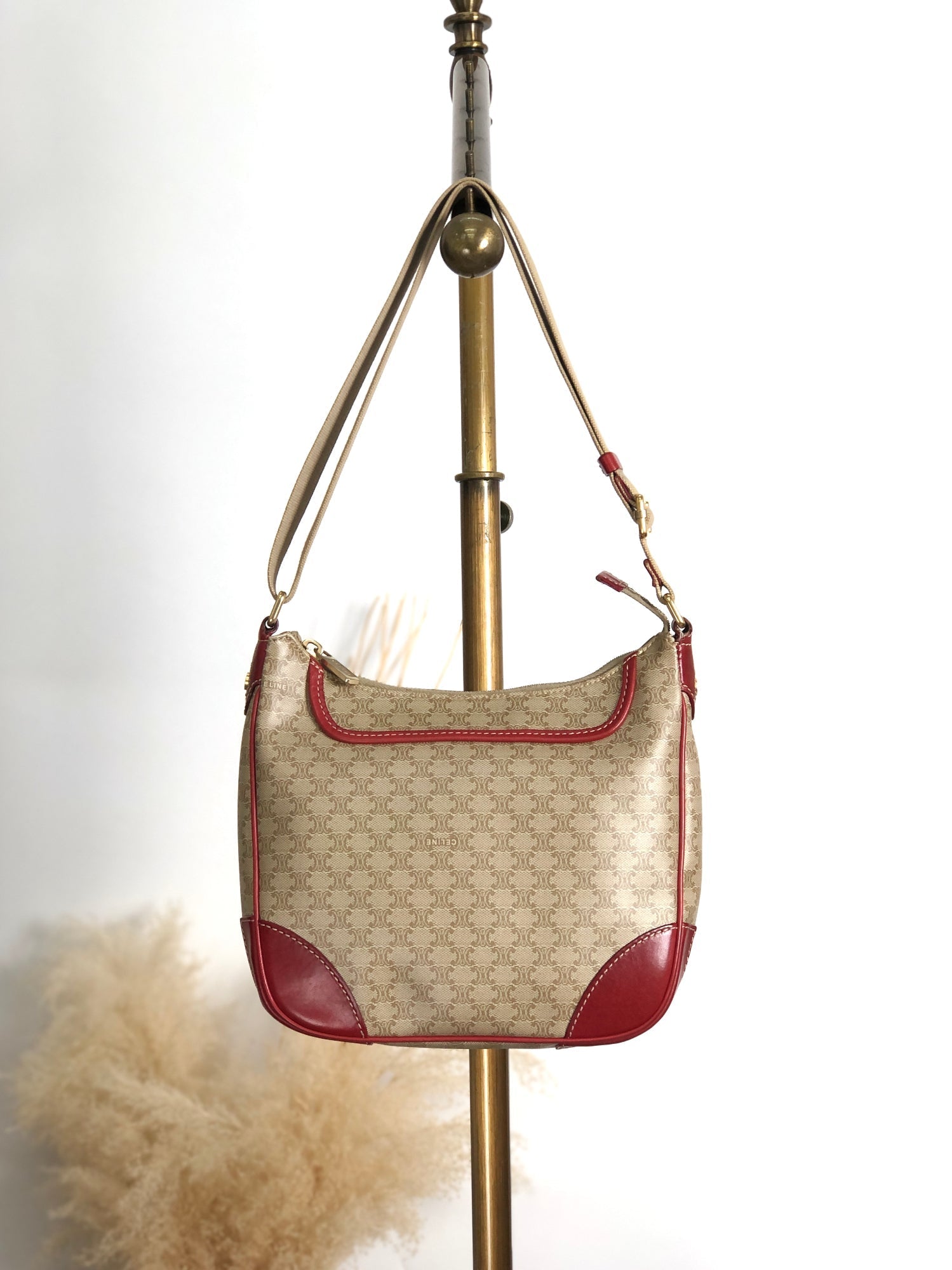 CELINE Macadam Shoulder bag Beige ebftjm