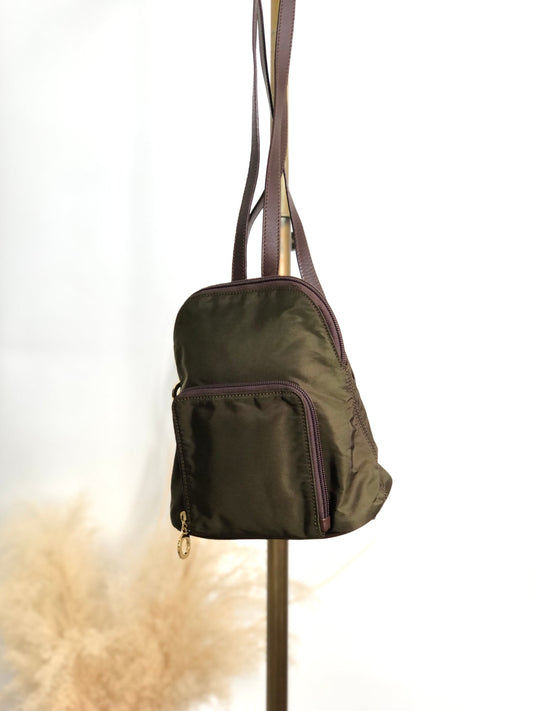 CELINE Circle Logo Backpack Khaki yubkrm