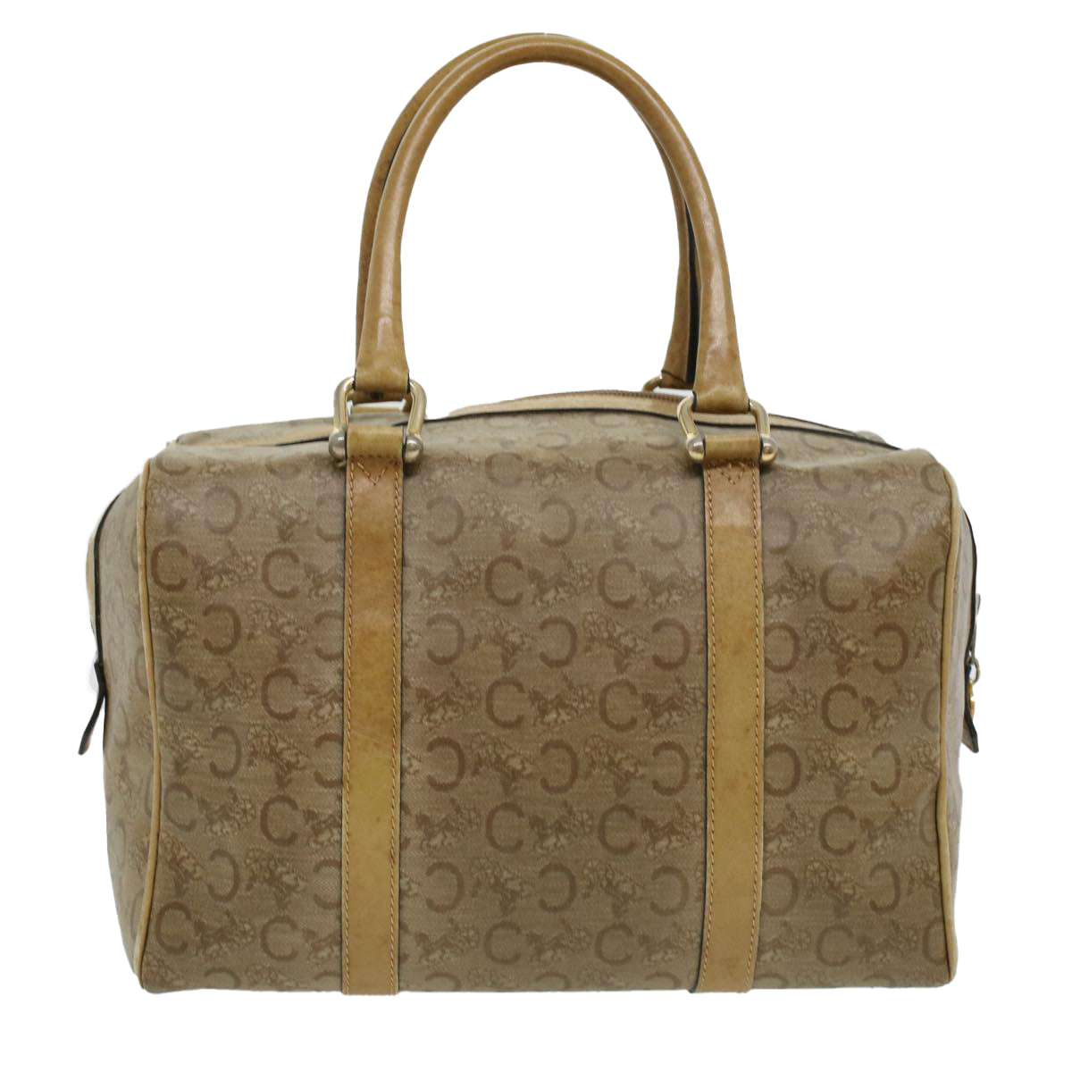 Luxury CELINE C Macadam Canvas Hand Bag Beige ki2542