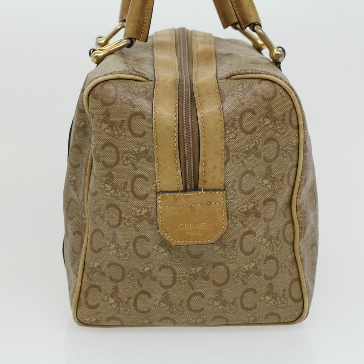Luxury CELINE C Macadam Canvas Hand Bag Beige ki2542