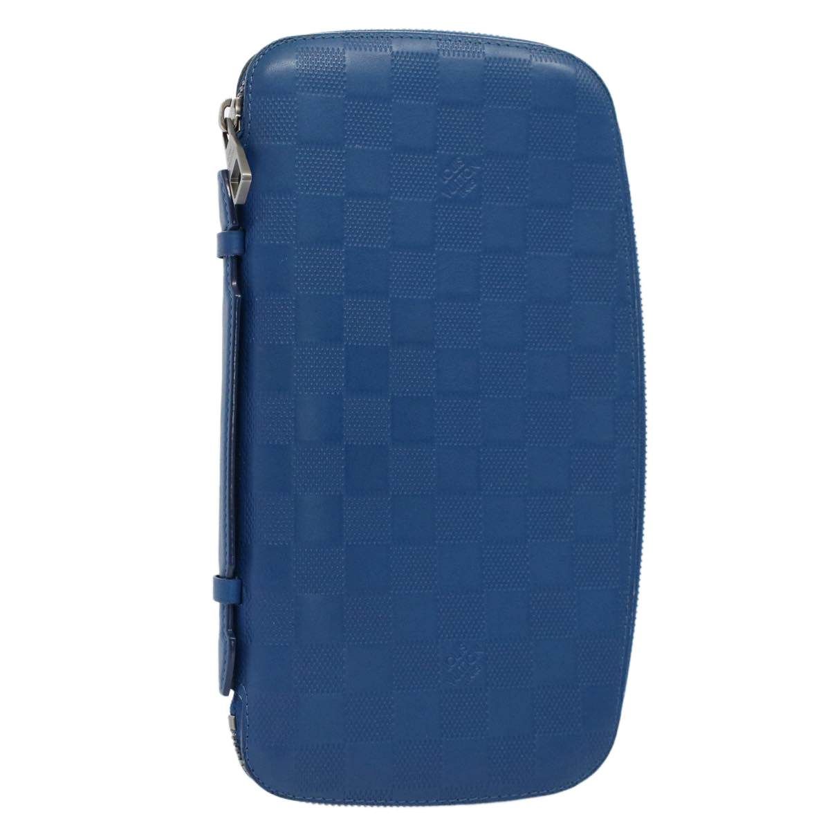 LOUIS VUITTON Damier Infini Organizer Atholl Clutch Bag Blue M30653 Auth ki3459