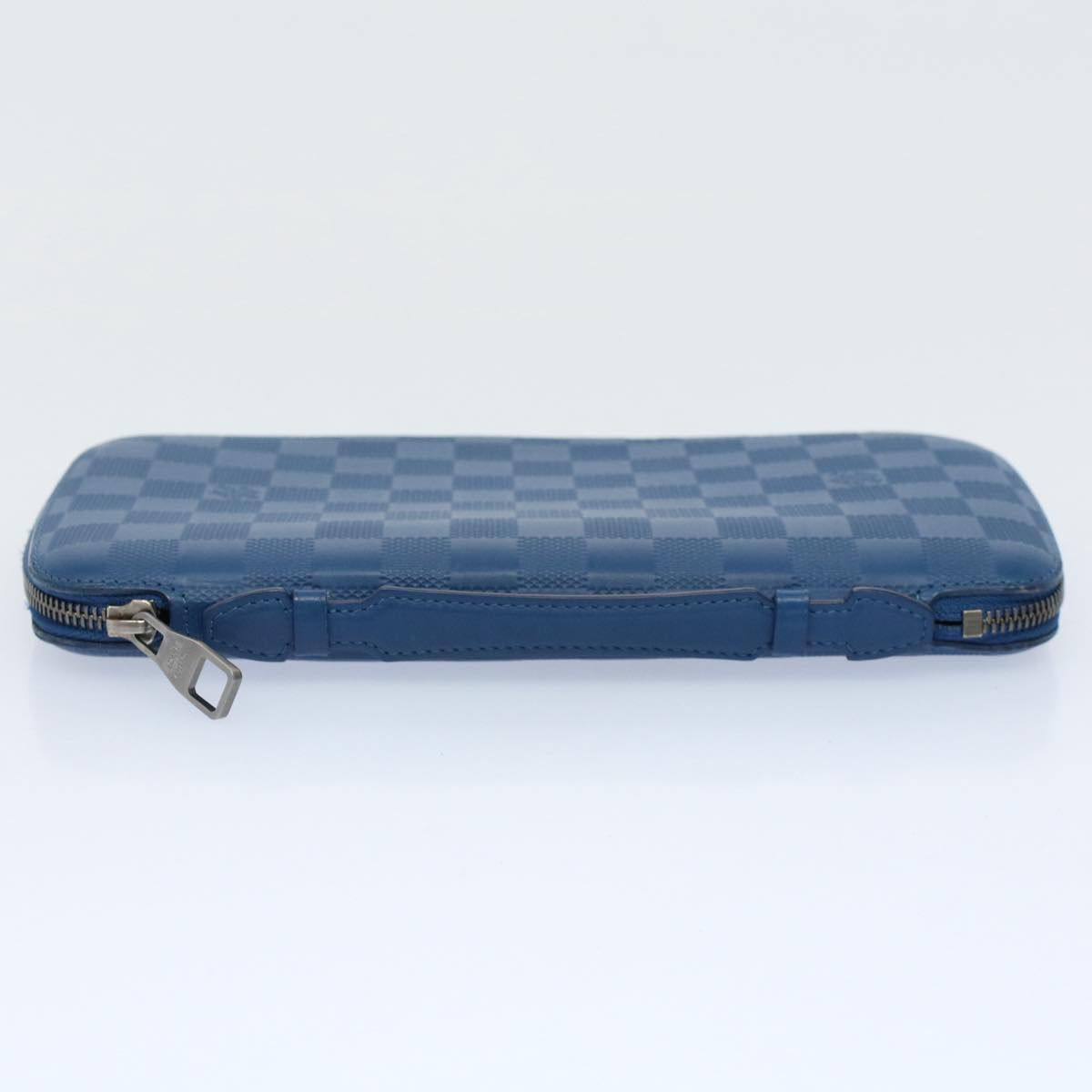 LOUIS VUITTON Damier Infini Organizer Atholl Clutch Bag Blue M30653 Auth ki3459
