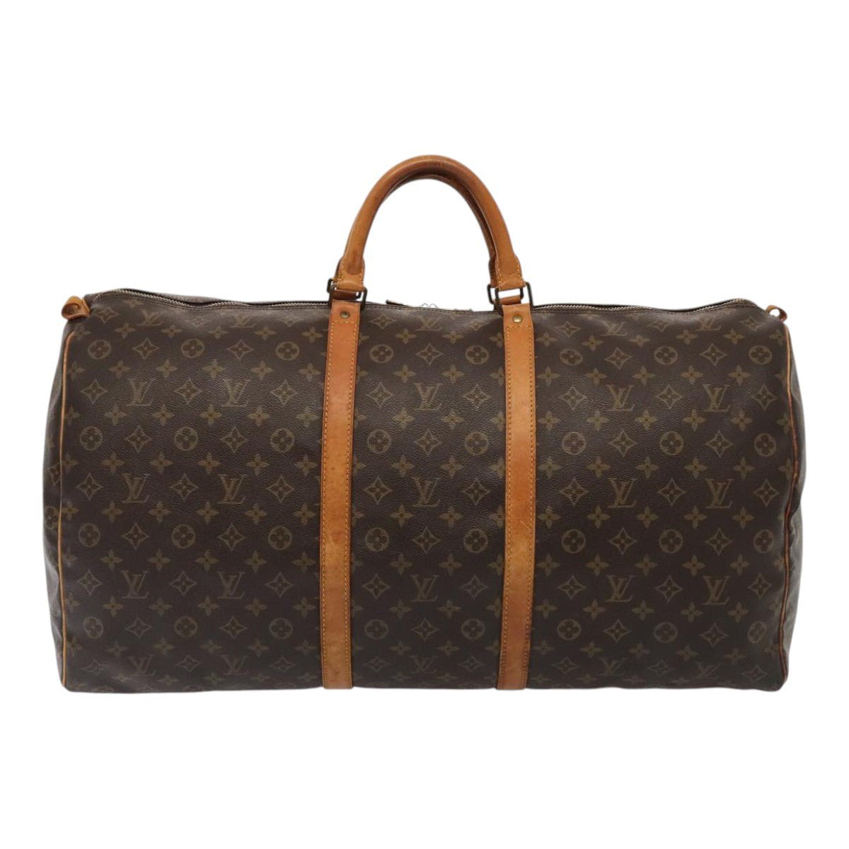 LOUIS VUITTON Monogram Keepall 60 Boston Bag M41422 LV Auth ki4817