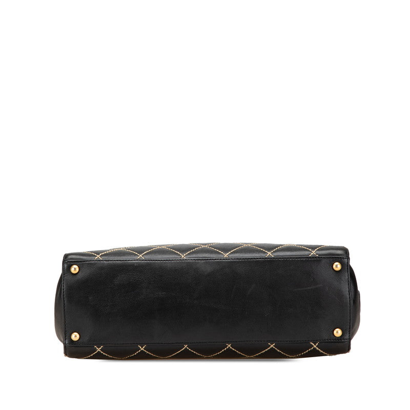 Chanel Wild Stitch Coco Lambskin Tote Bag
