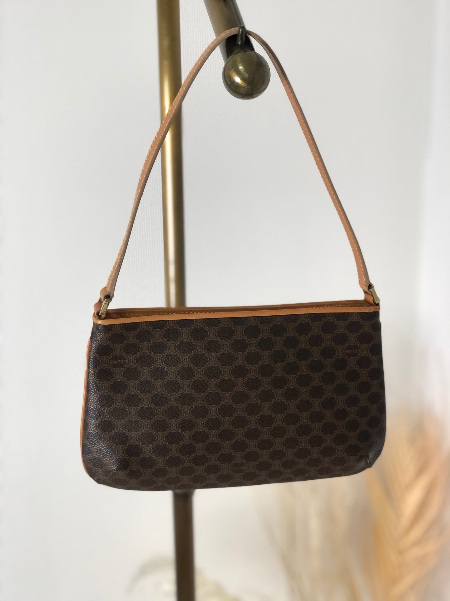 CELINE Macadam Small Shoulderbag Hobobag Brown 5ief4p