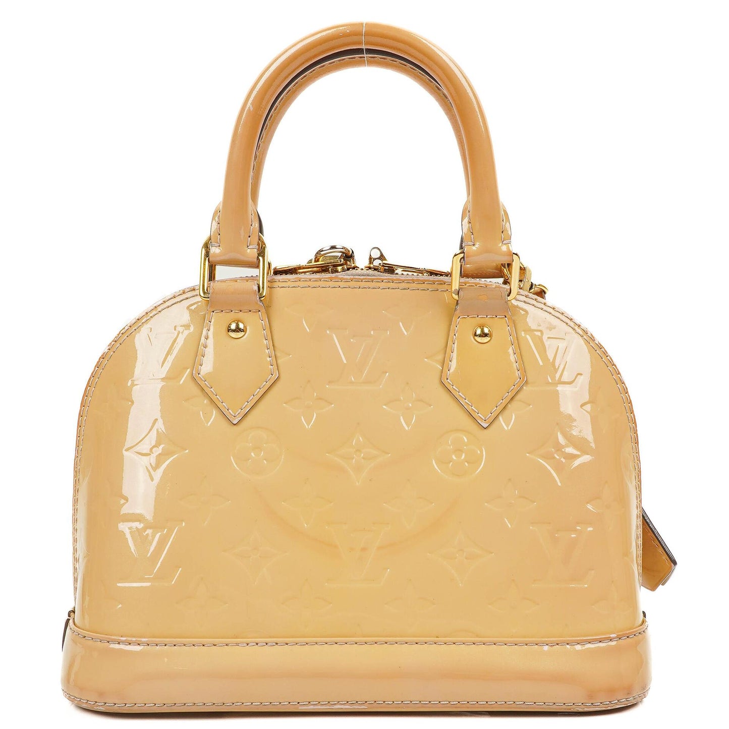 Louis Vuitton Alma BB Beige Monogram Vernis Leather Handbag, 2013