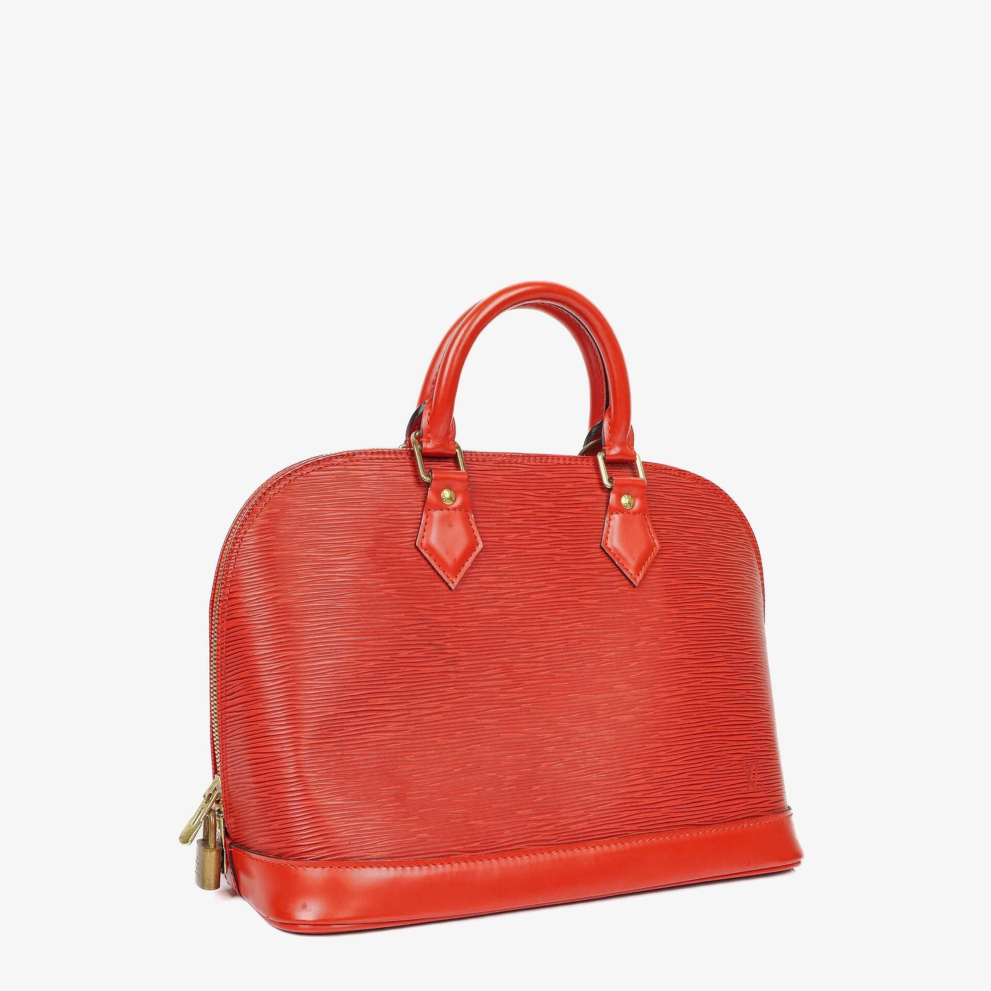 Louis Vuitton Alma PM In Red EPI Leather Handbag