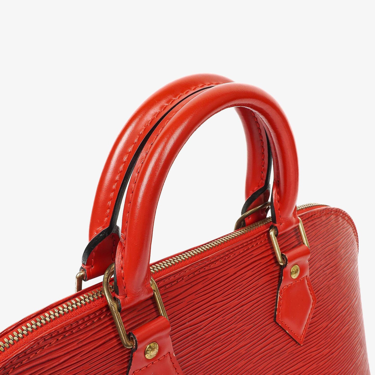 Louis Vuitton Alma PM In Red EPI Leather Handbag