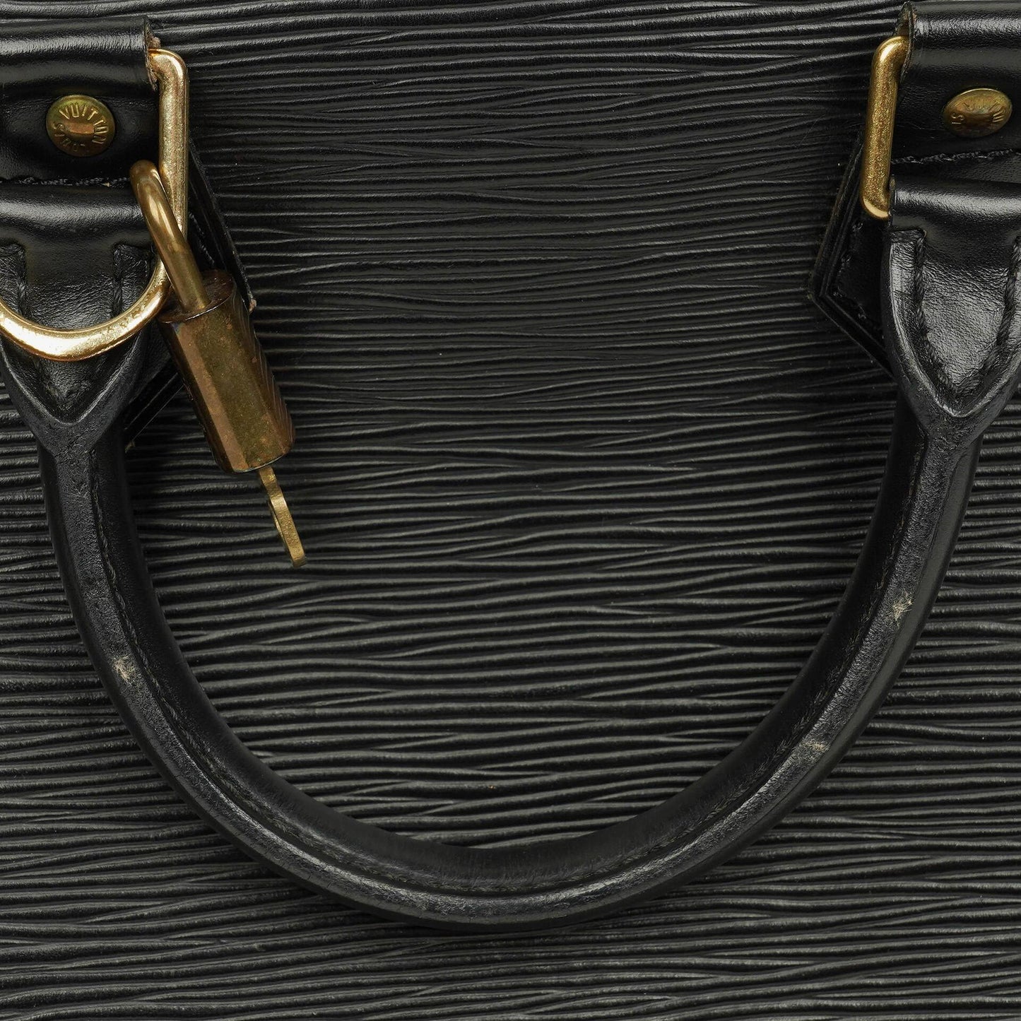 Louis Vuitton Black Epi Leather Alma PM Handbag