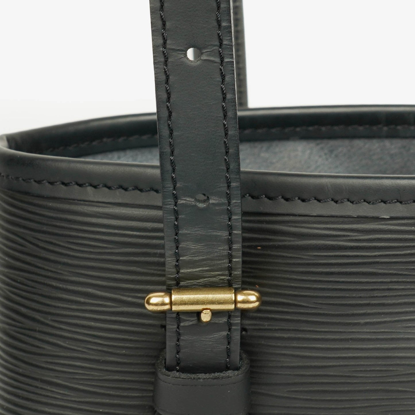 Louis Vuitton Black Epi Leather Petit Bucket Bag