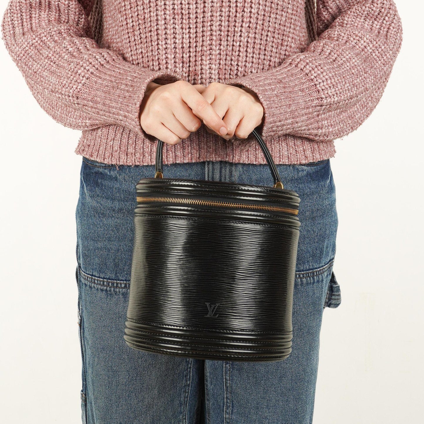 Louis Vuitton Cannes Black EPI Leather Bag