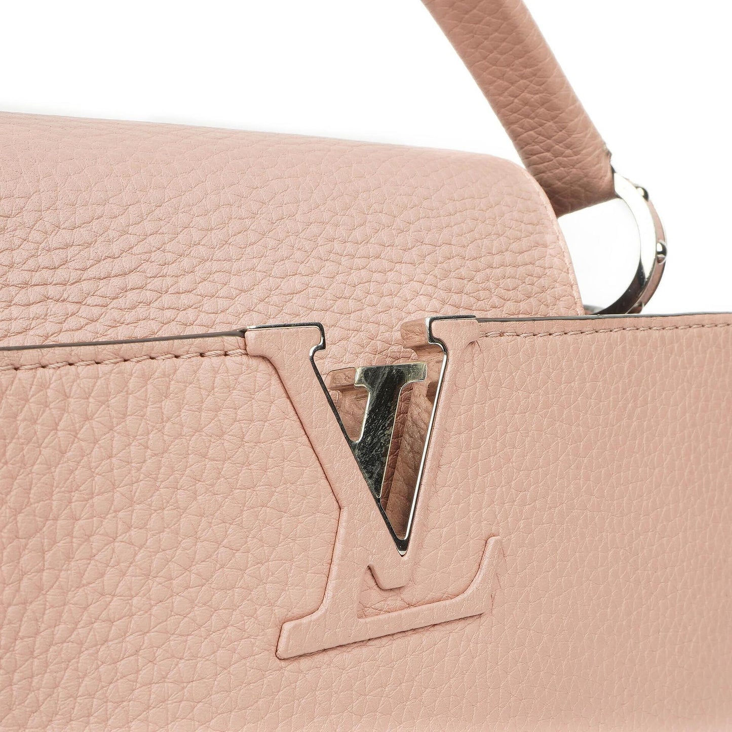 Louis Vuitton Capucines MM Pink Leather Handbag