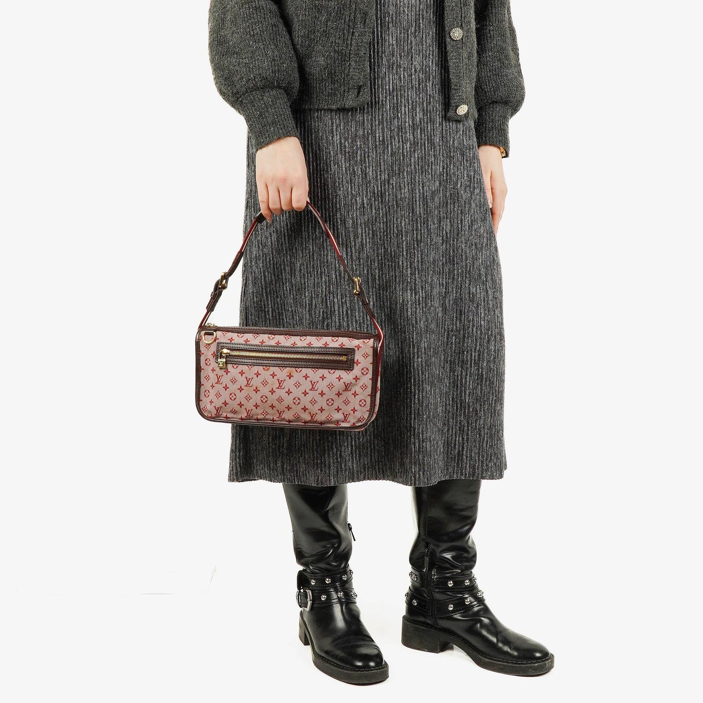 Louis Vuitton Cherry Monogram Mini Lin Pochette Kathleen Bag