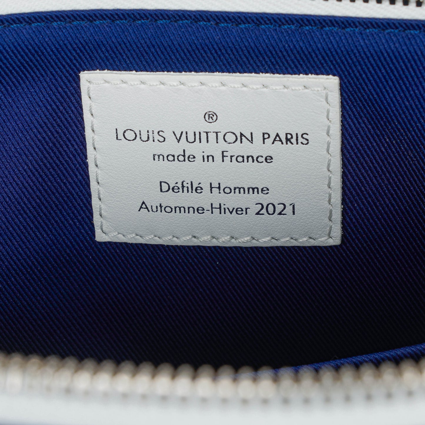 Louis Vuitton City Keepall Everyday In Blue And White Shoulder Bag