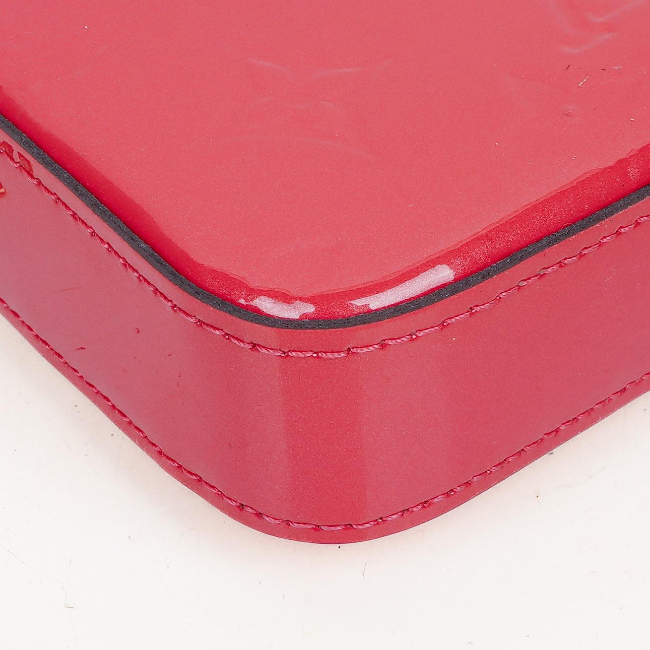 Louis Vuitton Hot Pink Vernis Chain Wallet Felicie Pochette