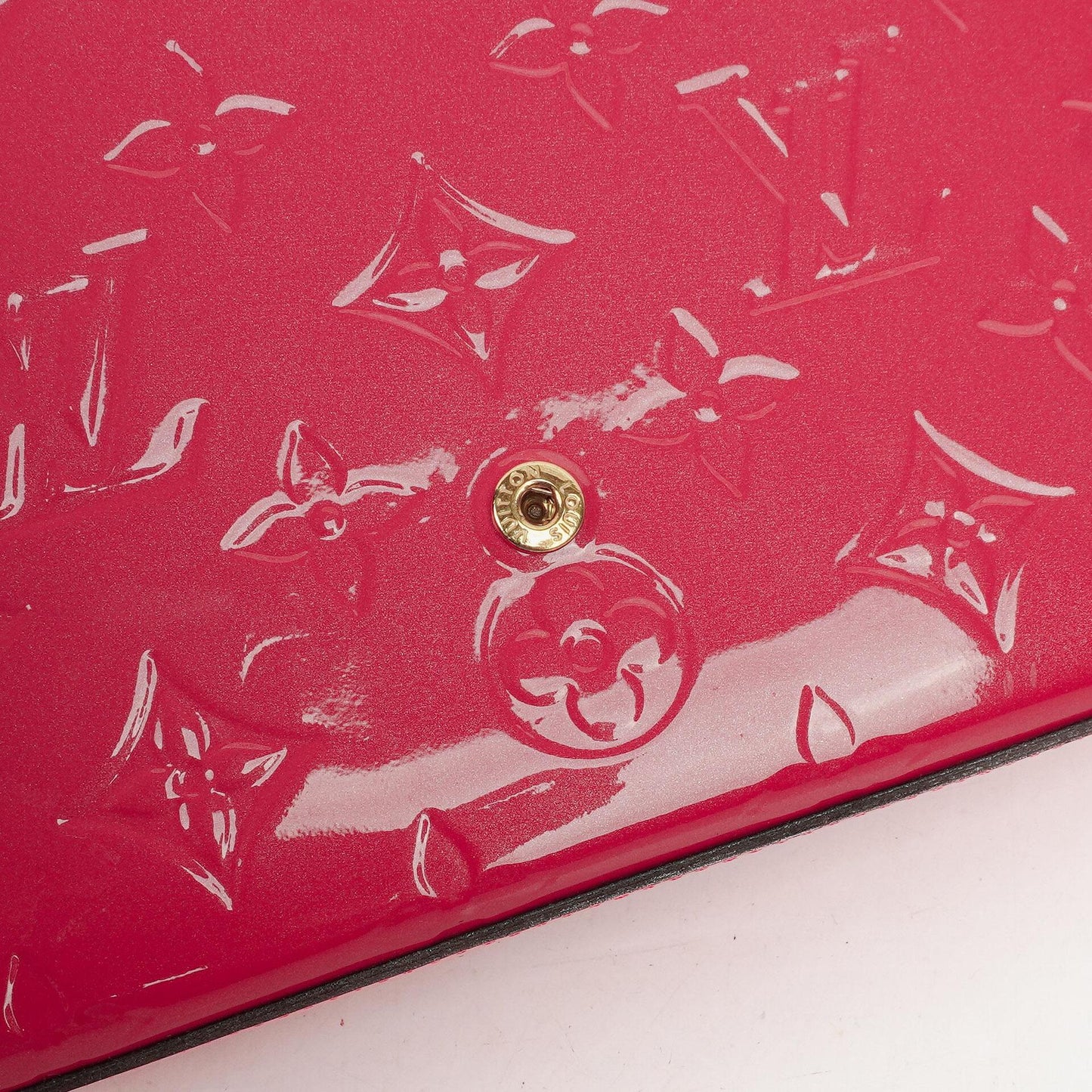 Louis Vuitton Hot Pink Vernis Chain Wallet Felicie Pochette