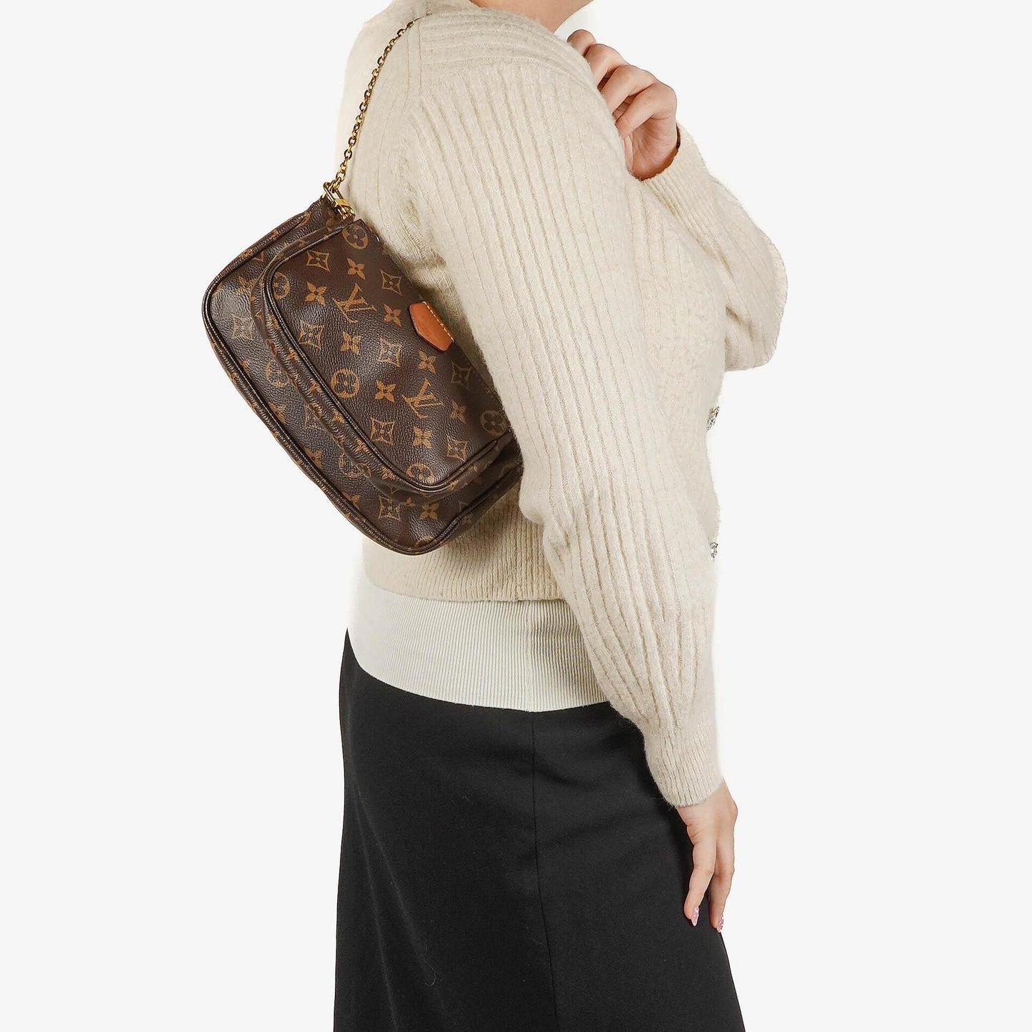 Louis Vuitton Kaki Monogram Canvas Multi-Pochette Accessories Bag