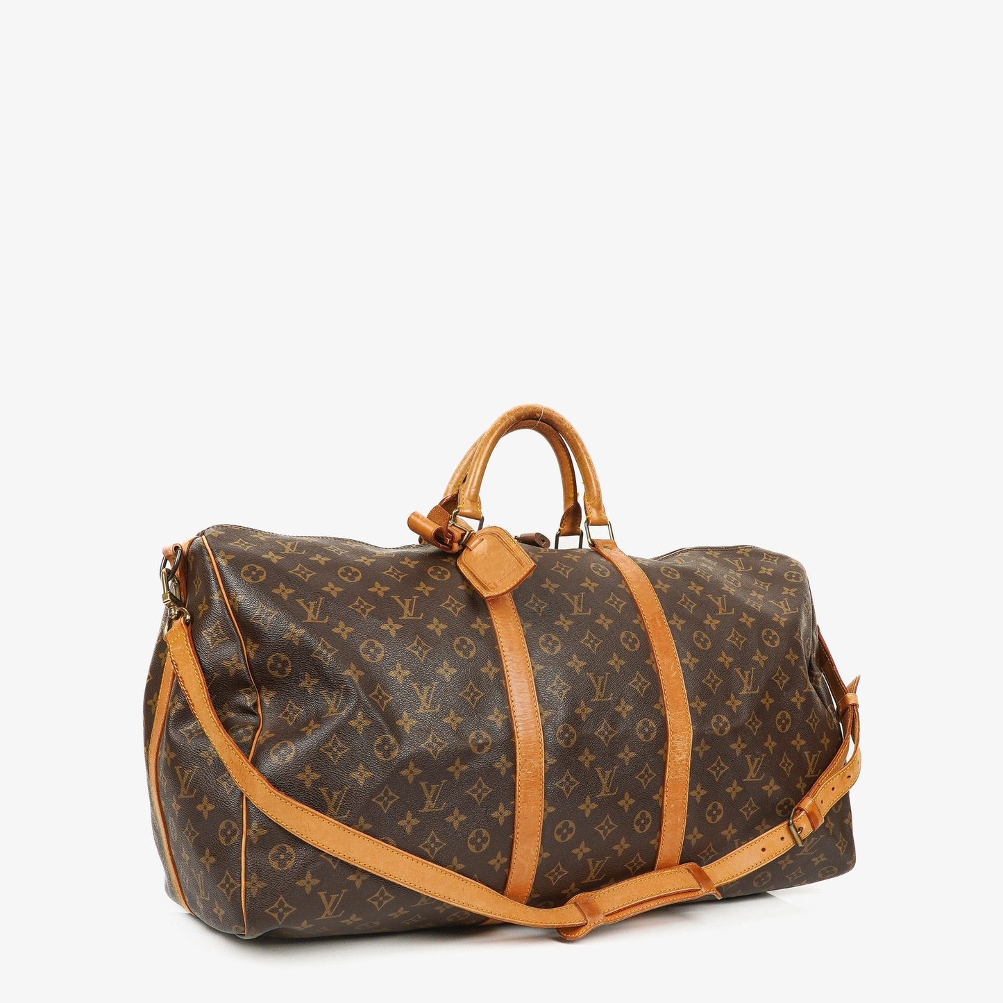 Louis Vuitton Keepall 60 Bandoulière Monogram Canvas Travel Bag