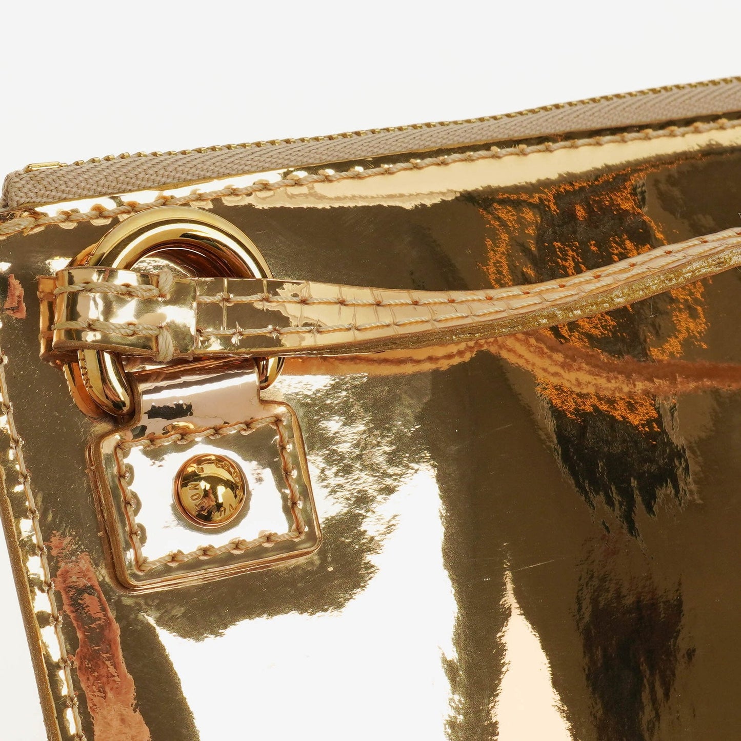 Louis Vuitton Limited Edition Gold Miroir Pochette Bag