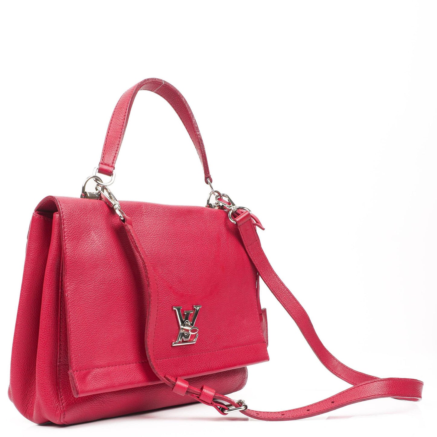 Louis Vuitton Lockme II Dahlia Calfskin Leather Bag