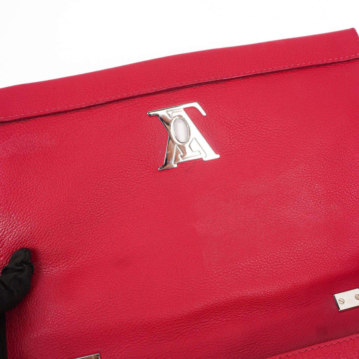 Louis Vuitton Lockme II Dahlia Calfskin Leather Bag