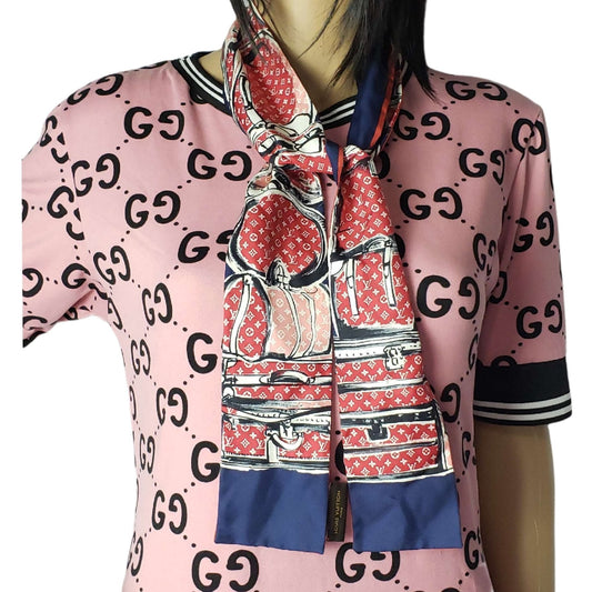 Louis Vuitton Maxi-twilly Navy Blue Scarf