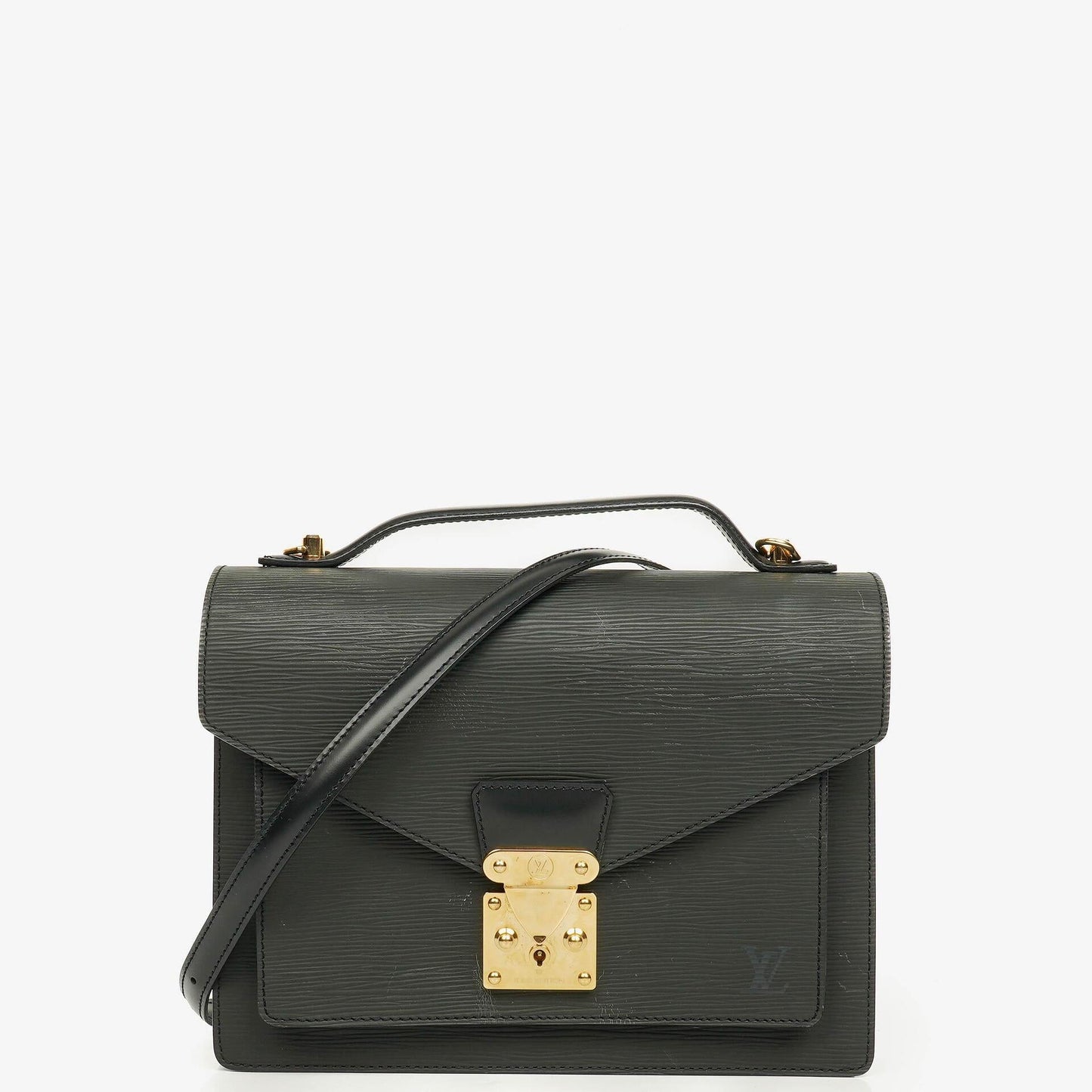 Louis Vuitton Monceau Black EPI Leather Handbag