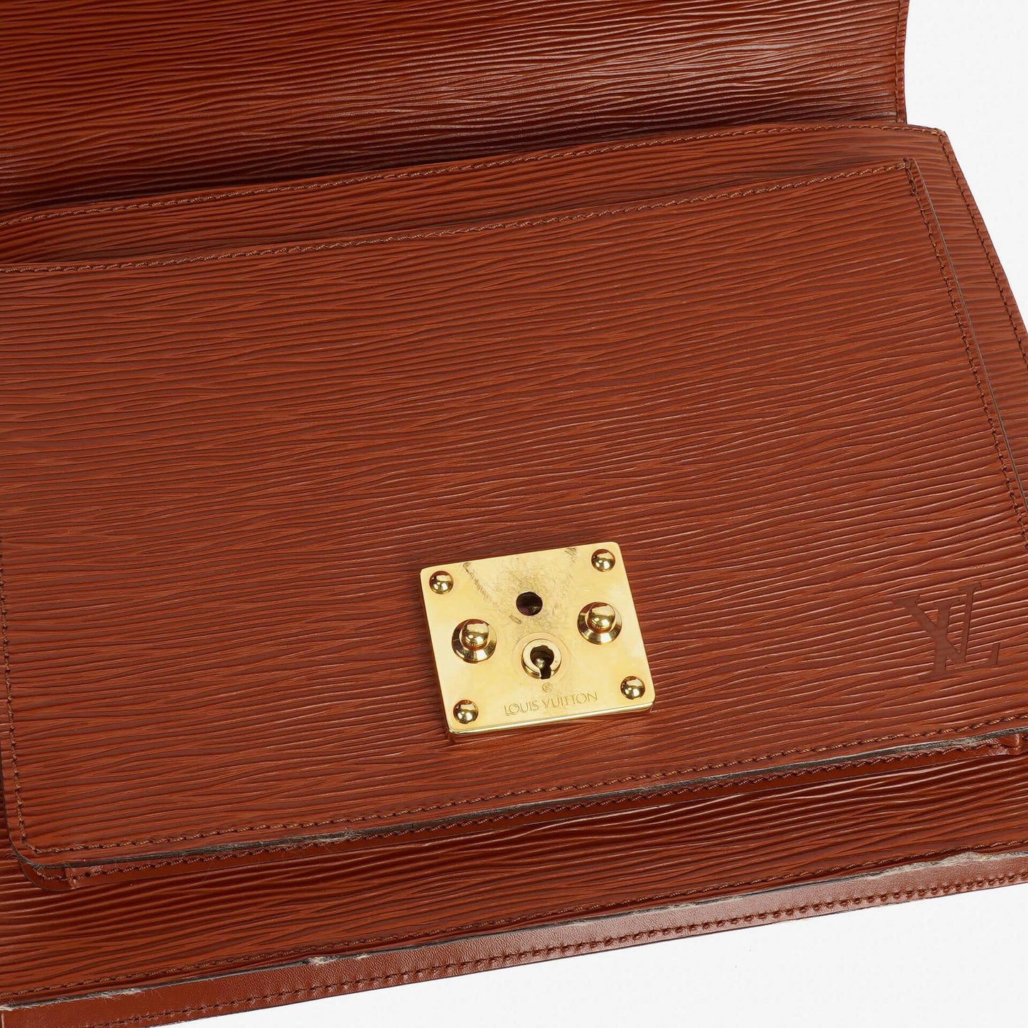 Louis Vuitton Monceau Brown EPI Leather Handbag