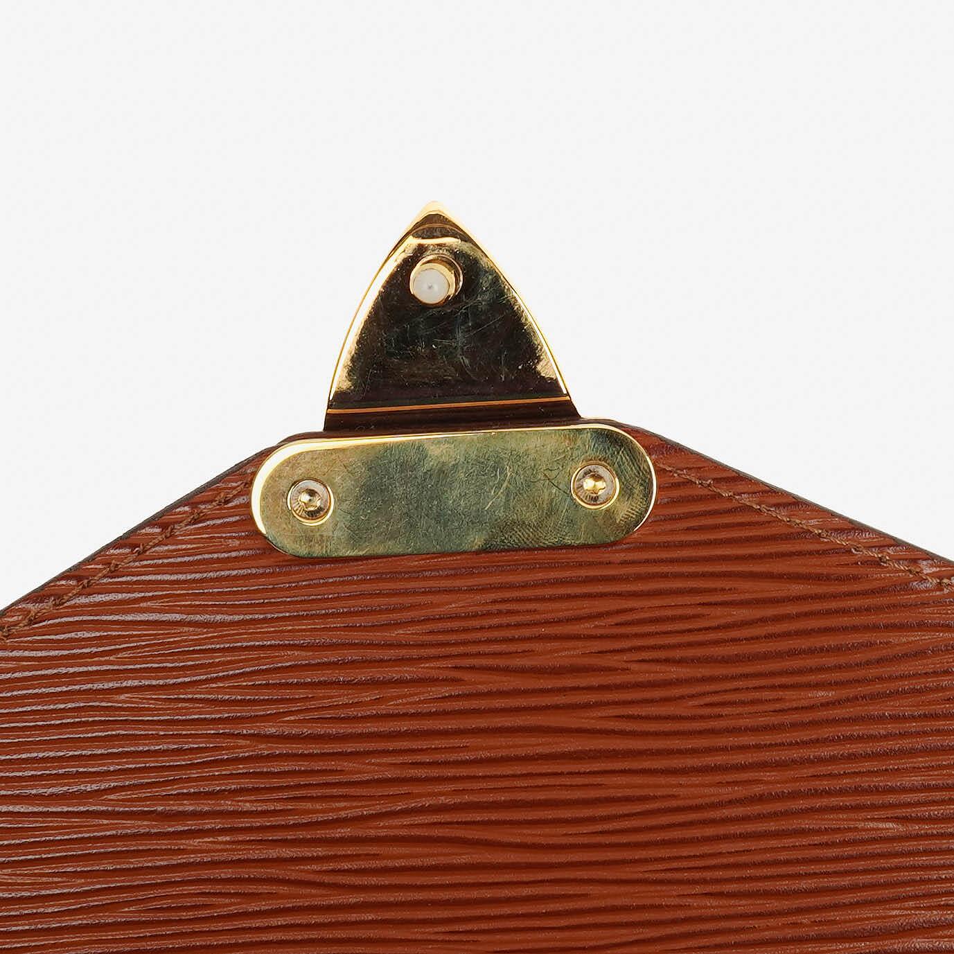 Louis Vuitton Monceau Brown EPI Leather Handbag