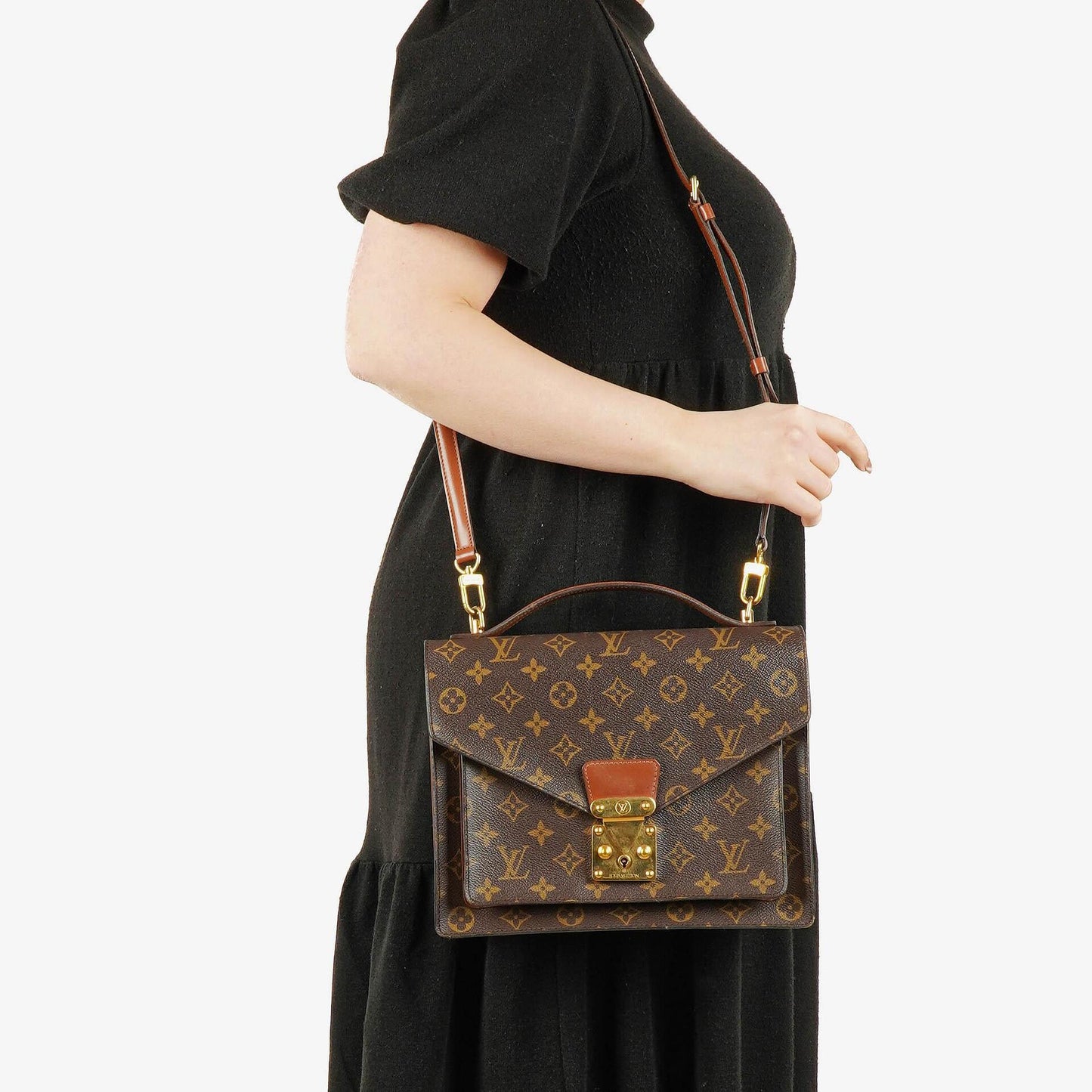 Louis Vuitton Monceau Monogram Canvas Handbag