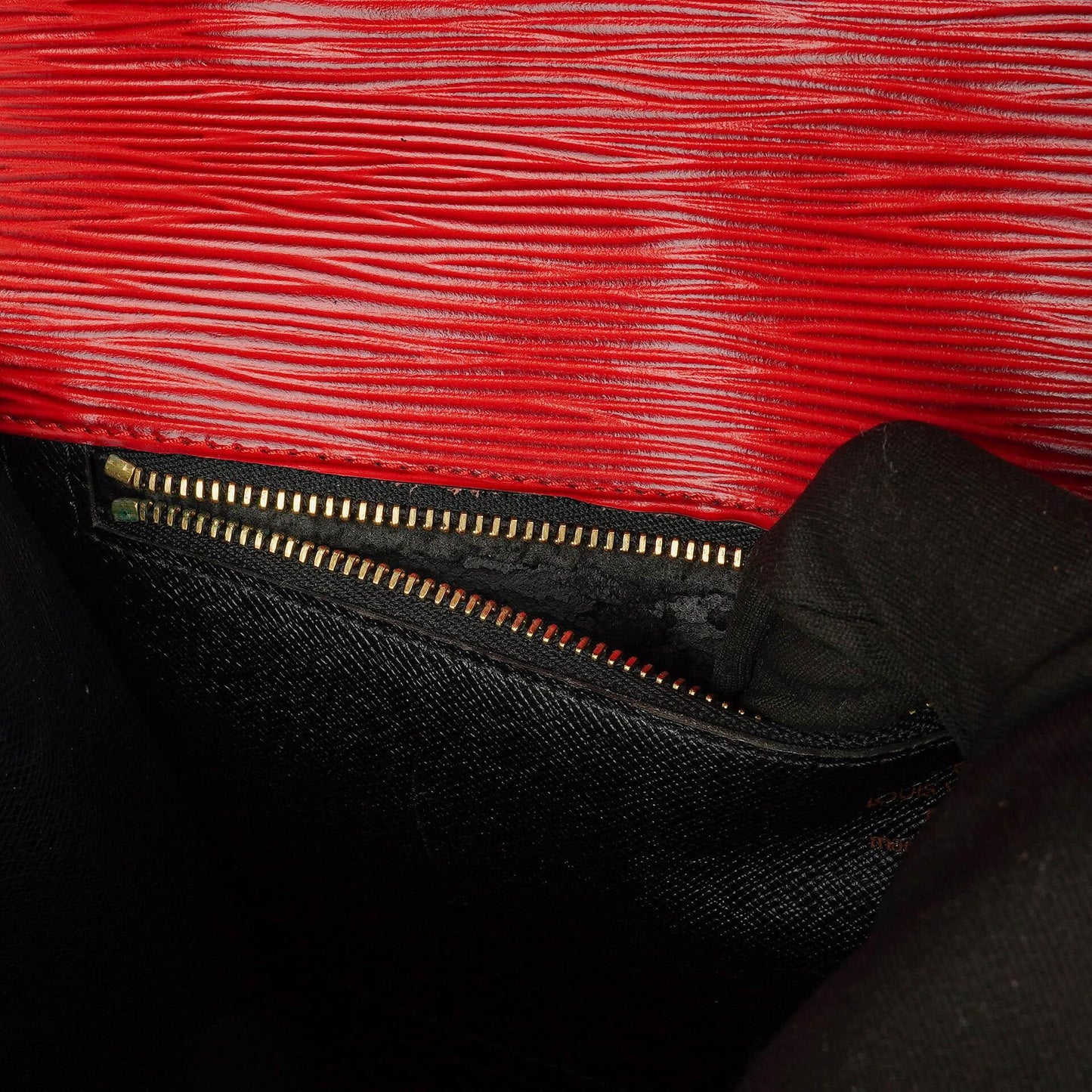 Louis Vuitton Monceau Red EPI Leather Handbag